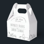 Las Vegas | City Skyline Wedding Favoriet Bedankdoosjes<br><div class="desc">Een unieke deco skyline-thema set van diner servetten speciaal afgestemd op uw toekomstige bruiloft in de prachtige stad van Las Vegas, Nevada. Ze hebben een begroeting aan de bovenkant, gevolgd door de naam en datum van de stad. Dit wordt gevolgd door de namen van de bruid en bruidegom in een...</div>