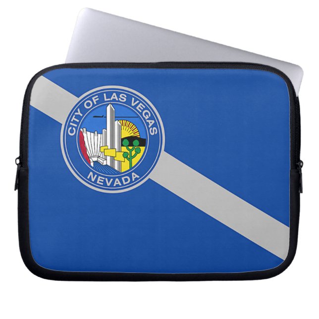Las Vegas City Vlag Laptop Sleeve (Voorkant)