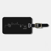 Las Vegas cityscape Bagagelabel (Voorkant horizontaal)