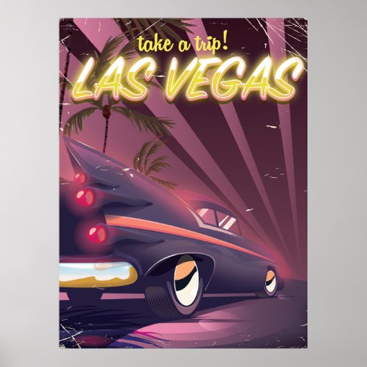 Las Vegas Classic autotreisposter Poster (Voorkant)