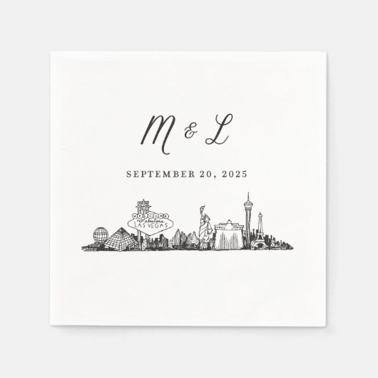 Las Vegas Cocktail servetten (Voorkant)