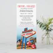 Las Vegas Collage Wedding Kaart (Staand voorkant)
