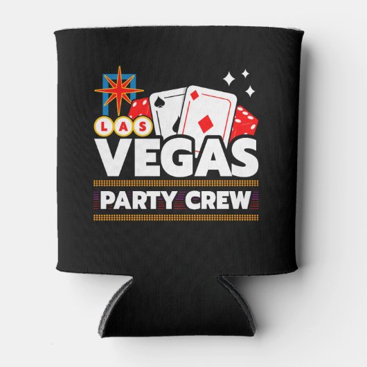 Las Vegas Crew Party Squad Vegas Trip Las Vegas Blikjeskoeler (Voorkant)