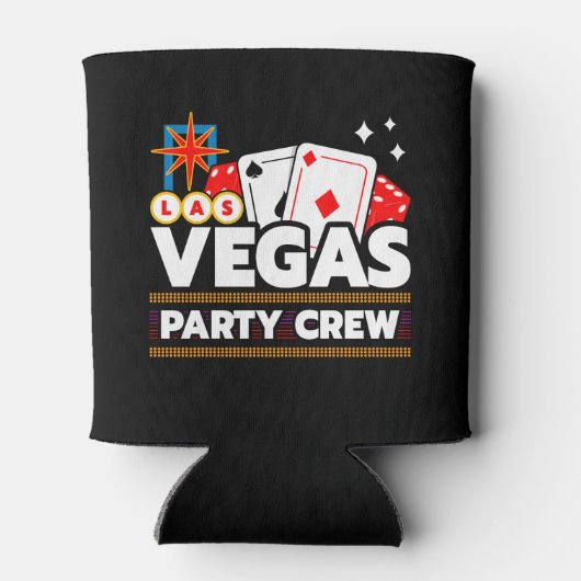 Las Vegas Crew Party Squad Vegas Trip Las Vegas Blikjeskoeler (Achterkant)