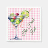 Las Vegas custom bachelorette papieren servet (Voorkant)