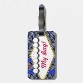 Las Vegas Custom Baggage Label Bagagelabel (Achterkant verticaal)