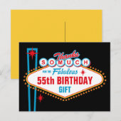 Las Vegas Custom Bedankt Briefkaart (Voorkant / Achterkant)