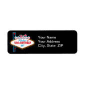 Las Vegas Custom Bedankt Etiket (Voorkant)