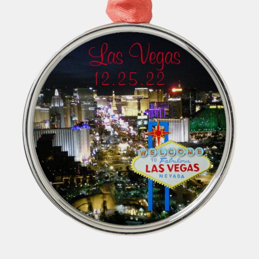 Las Vegas Custom Red Ornament (Voorkant)