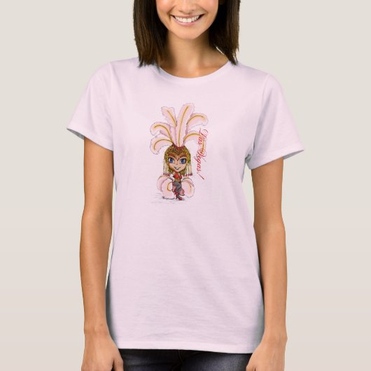 Las Vegas Dancing Showgirl T-shirt (Voorkant)