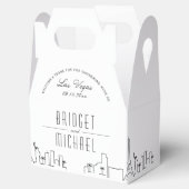 Las Vegas Deco Skyline Wedding | Enkele namen Bedankdoosjes (Geopend)