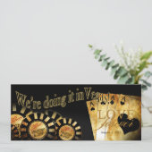 Las Vegas Deluxe bruiloft Kaart (Staand voorkant)