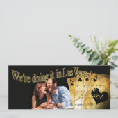 Las Vegas Deluxe foto bruiloft Kaart (Staand voorkant)