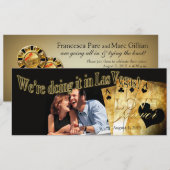 Las Vegas Deluxe foto bruiloft Kaart (Voorkant / Achterkant)