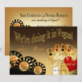 Las Vegas Deluxe Trouwen | zand Kaart (Voorkant / Achterkant)