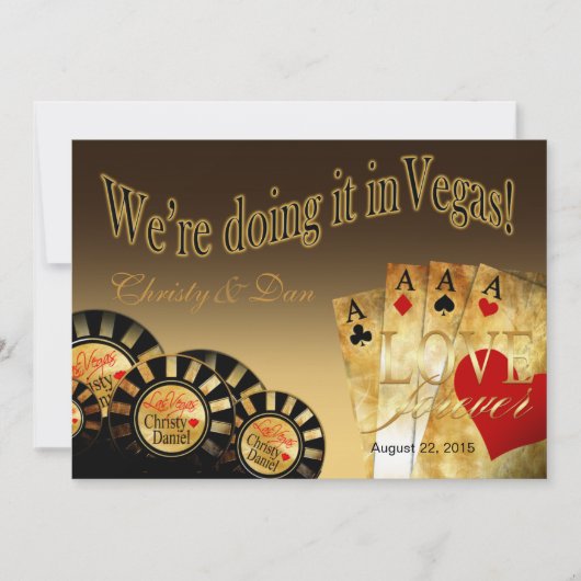 Las Vegas Deluxe Wedding | zand Kaart (Voorkant)