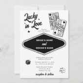 Las Vegas Destination Casino Lucky in Love Wedding Kaart (Voorkant)