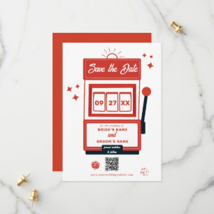 Las Vegas Destination Casino Slot Machine Wedding Save The Date
