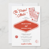Las Vegas Destination Perfect Match Wedding Kaart (Voorkant)