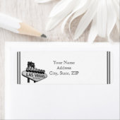 Las Vegas Destination Return-adres Etiket (Insitu)