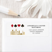 Las Vegas Destination Return-adres Etiket (Insitu)