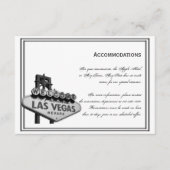Las Vegas Destination Wedding Accomodations Informatiekaartje (Voorkant)