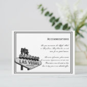 Las Vegas Destination Wedding Accomodations Informatiekaartje (Staand voorkant)