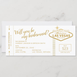 Las Vegas Destination Wedding Bridesmaid Voorstel