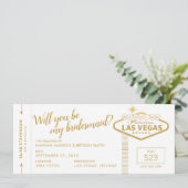 Las Vegas Destination Wedding Bridesmaid Voorstel (Staand voorkant)