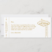 Las Vegas Destination Wedding Bridesmaid Voorstel (Achterkant)