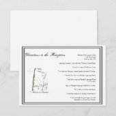 Las Vegas Destination Wedding Directions Informatiekaartje (Voorkant / Achterkant)