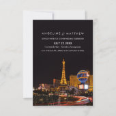 Las Vegas Destination Wedding Invitation Kaart (Voorkant)