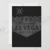 Las Vegas Destination Wedding Invitation Kaart (Achterkant)