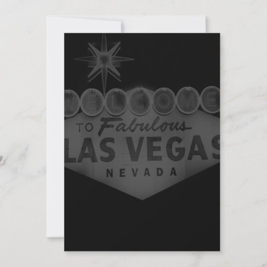 Las Vegas Destination Wedding Invitation Kaart (Achterkant)