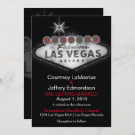Las Vegas Destination Wedding Invitation Kaart<br><div class="desc">Las Vegas Destination Wedding Invitation</div>