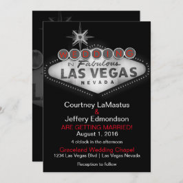 Las Vegas Destination Wedding Invitation Kaart