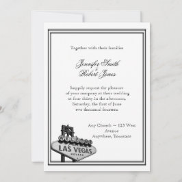 Las Vegas Destination Wedding Invitation Kaart