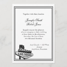 Las Vegas Destination Wedding Invitation Kaart