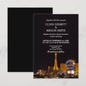 Las Vegas Destination Wedding Invitation Kaart (Voorkant / Achterkant)