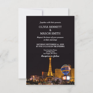 Las Vegas Destination Wedding Invitation Kaart