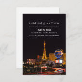 Las Vegas Destination Wedding Invitation Kaart (Voorkant / Achterkant)