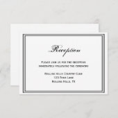 Las Vegas Destination Wedding Reception Informatiekaartje (Voorkant / Achterkant)