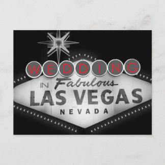 Las Vegas Destination Wedding RSVP Uitnodiging Briefkaart