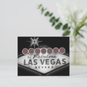 Las Vegas Destination Wedding RSVP Uitnodiging Briefkaart (Staand voorkant)