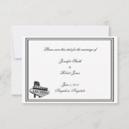 Las Vegas Destination Wedding Save the Date