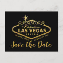 Las Vegas Destination Wedding Save the Date