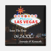Las Vegas Destination Wedding Save the Date Magnet (Voorkant)