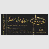 Las Vegas Destination Wedding Save the Date Magnet (Voorkant)
