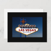 Las Vegas Destination Wedding Save the Dates Annou Aankondigingskaart (Voorkant / Achterkant)