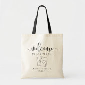 Las Vegas Destination Wedding Welcome Bag Tote Bag (Voorkant)